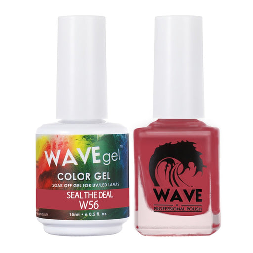 Wave Gel Nail Lacquer + Gel Polish, Simplicity Collection, 056, Seal The Deal, 0.5oz