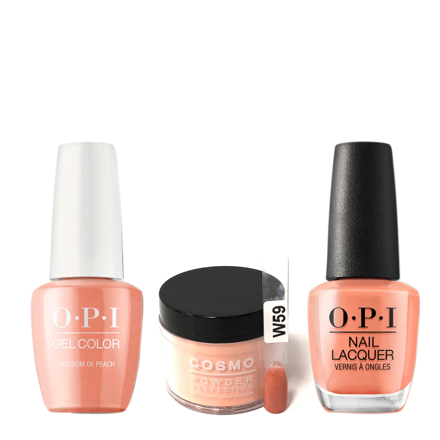 Cosmo 3in1 Dipping Powder + Gel Polish + Nail Lacquer (Matching OPI), 2oz, CW59