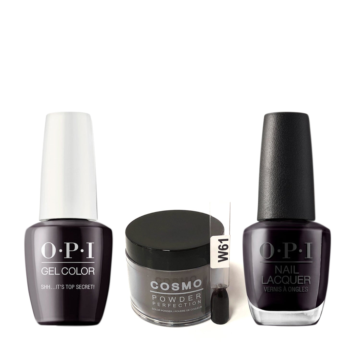 Cosmo 3in1 Dipping Powder + Gel Polish + Nail Lacquer (Matching OPI), 2oz, CW61