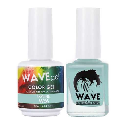 Wave Gel Nail Lacquer + Gel Polish, Simplicity Collection, 066, Skyline, 0.5oz