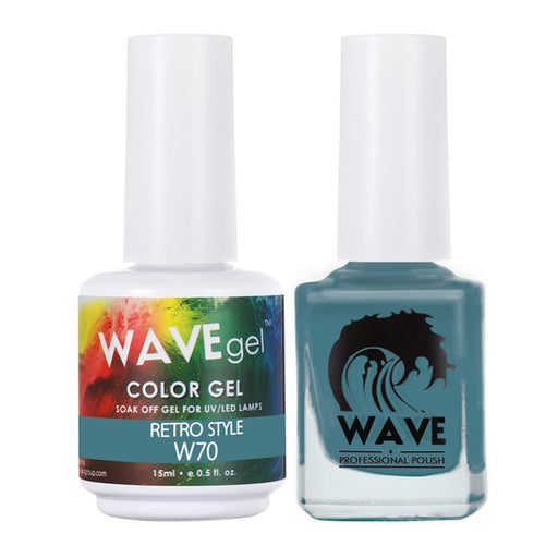 Wave Gel Nail Lacquer + Gel Polish, Simplicity Collection, 070, Retro Style, 0.5oz