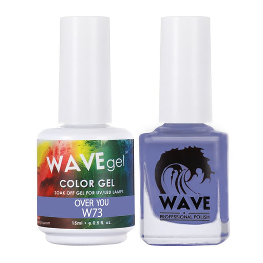 Wave Gel Nail Lacquer + Gel Polish, Simplicity Collection, 073, Over You, 0.5oz