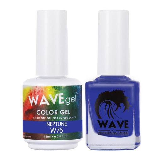 Wave Gel Nail Lacquer + Gel Polish, Simplicity Collection, 076, Neptune, 0.5oz