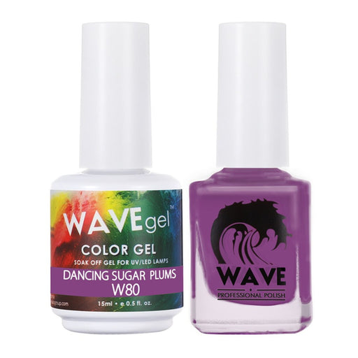 Wave Gel Nail Lacquer + Gel Polish, Simplicity Collection, 080, Dancing Sugar Plums, 0.5oz