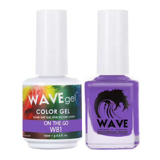 Wave Gel Nail Lacquer + Gel Polish, Simplicity Collection, 081, On The Go, 0.5oz