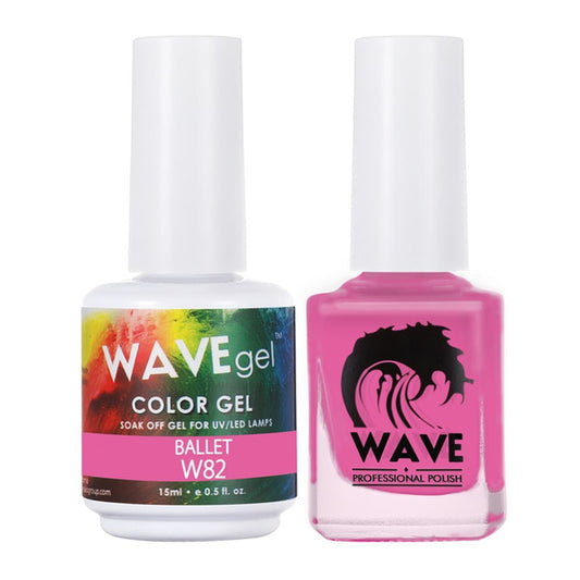 Wave Gel Nail Lacquer + Gel Polish, Simplicity Collection, 082, Ballet, 0.5oz