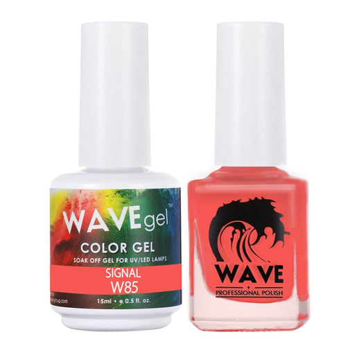 Wave Gel Nail Lacquer + Gel Polish, Simplicity Collection, 085, Signal, 0.5oz