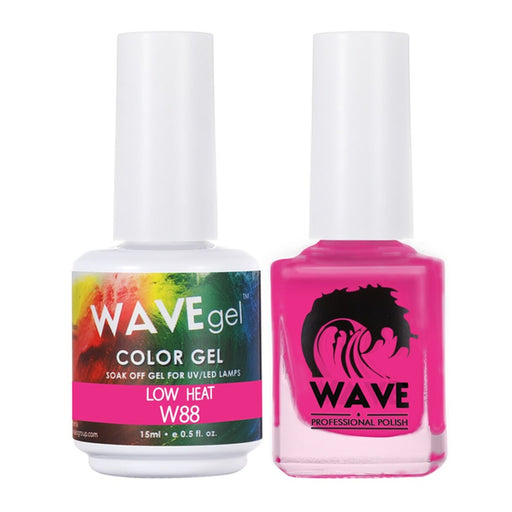 Wave Gel Nail Lacquer + Gel Polish, Simplicity Collection, 088, Low Heart, 0.5oz