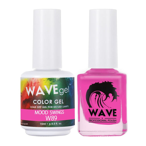 Wave Gel Nail Lacquer + Gel Polish, Simplicity Collection, 089, Mood Swings, 0.5oz