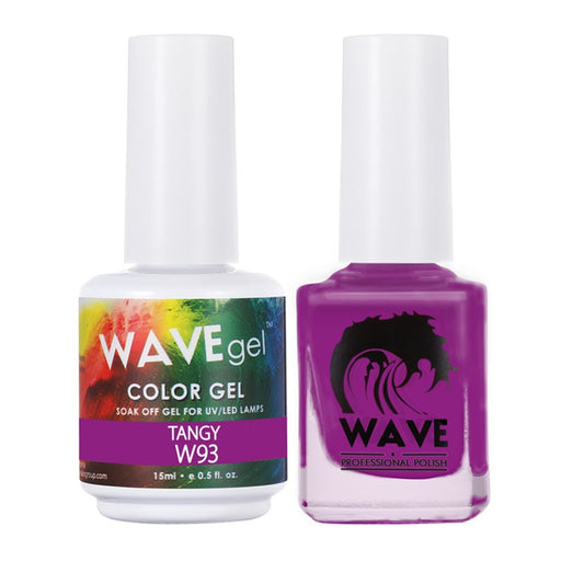 Wave Gel Nail Lacquer + Gel Polish, Simplicity Collection, 093, Tangy, 0.5oz