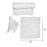 Cre8tion Facial Towel 12” x 12”, WHITE (Packing: 12pcs/dozen, 36 dozen/case)