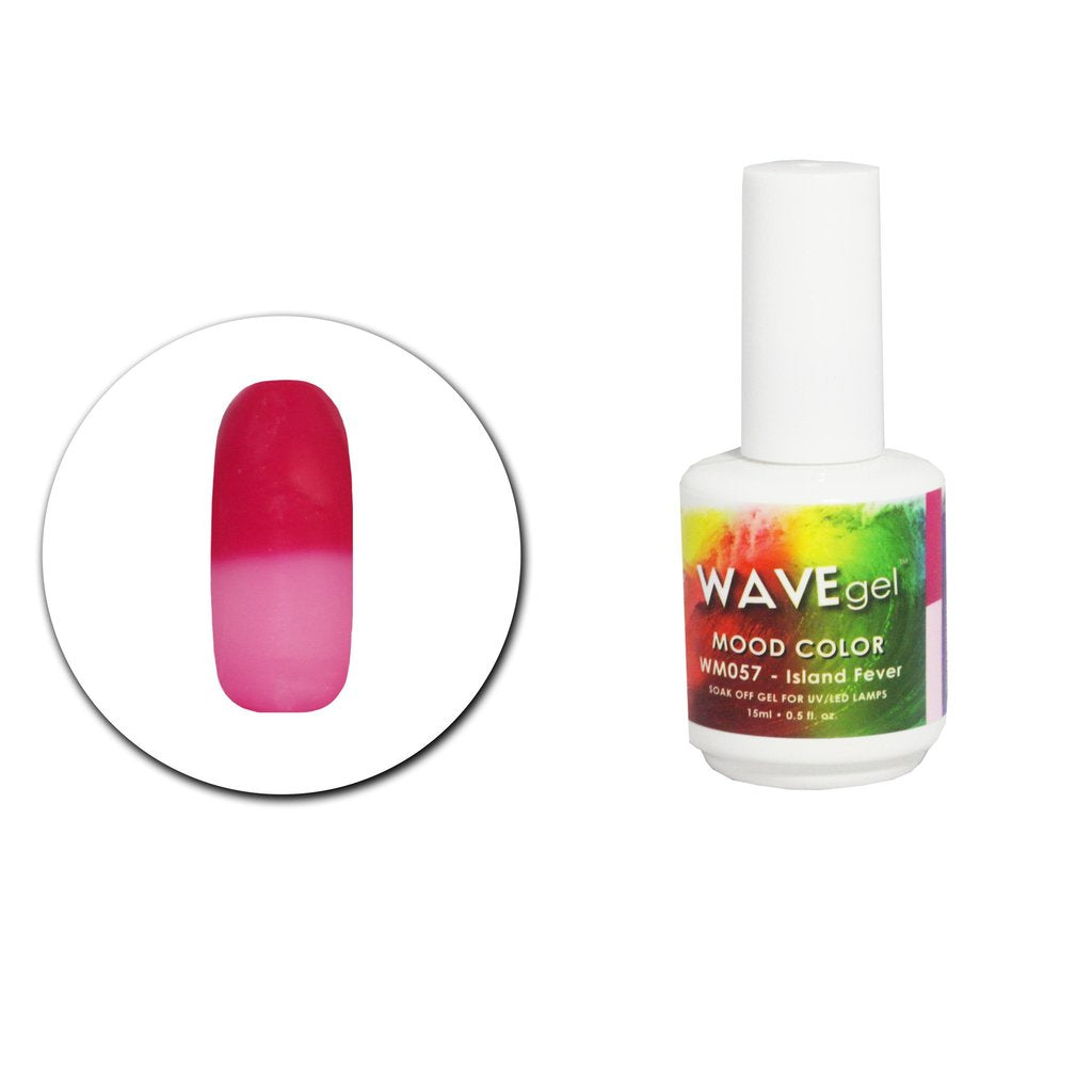 Wave Gel Mood Color Gel Polish, WM057, Island Fever, 0.5oz OK1129