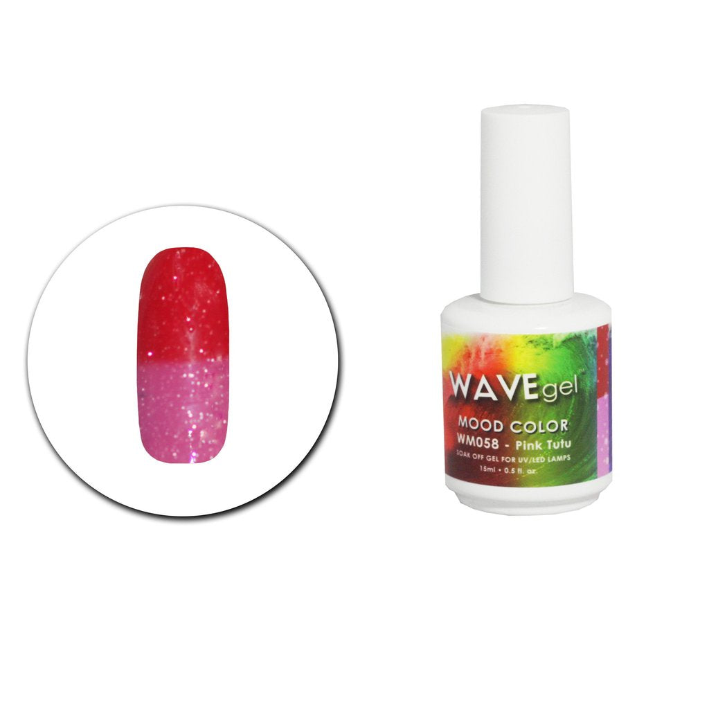 Wave Gel Mood Color Gel Polish, WM058, Pinky Tutu, 0.5oz OK1129