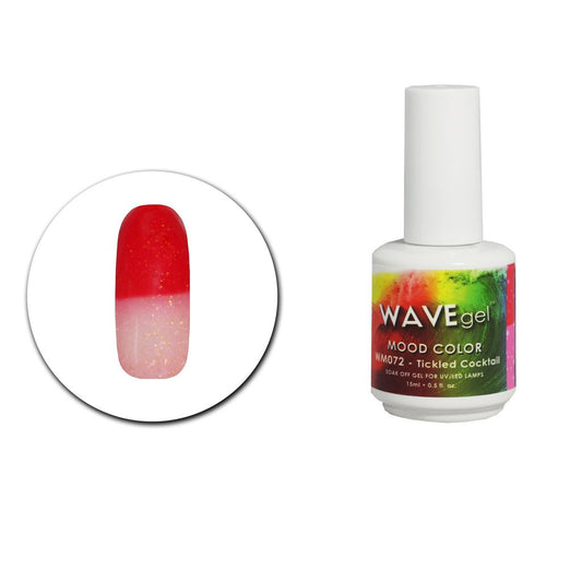 Wave Gel Mood Color Gel Polish, WM072, Tickled Cocktail, 0.5oz OK1129