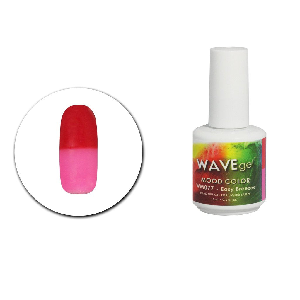 Wave Gel Mood Color Gel Polish, WM077, Easy Breezee, 0.5oz OK1129