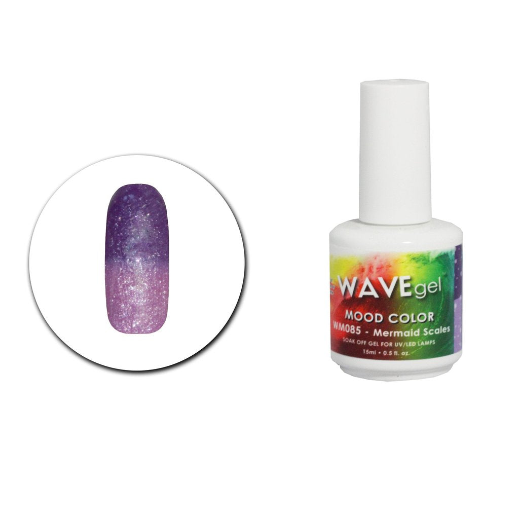 Wave Gel Mood Color Gel Polish, WM085, Mermaid Scales, 0.5oz OK1129