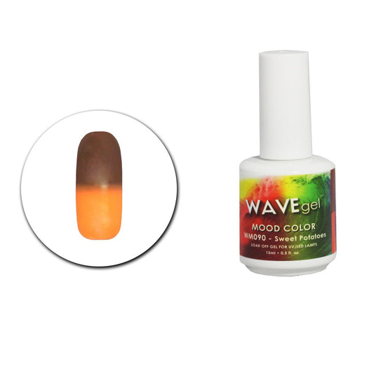 Wave Gel Mood Color Gel Polish, WM090, Sweet Potatoes, 0.5oz OK1129