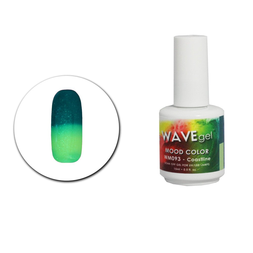 Wave Gel Mood Color Gel Polish, WM093, Coastline, 0.5oz OK1129