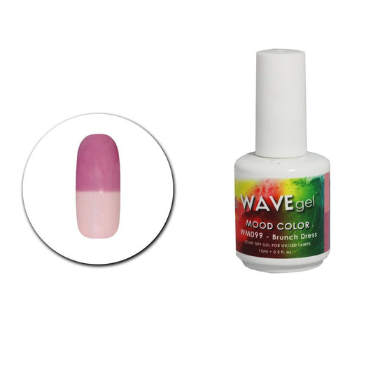 Wave Gel Mood Color Gel Polish, WM099, Brunch Dress, 0.5oz OK1129