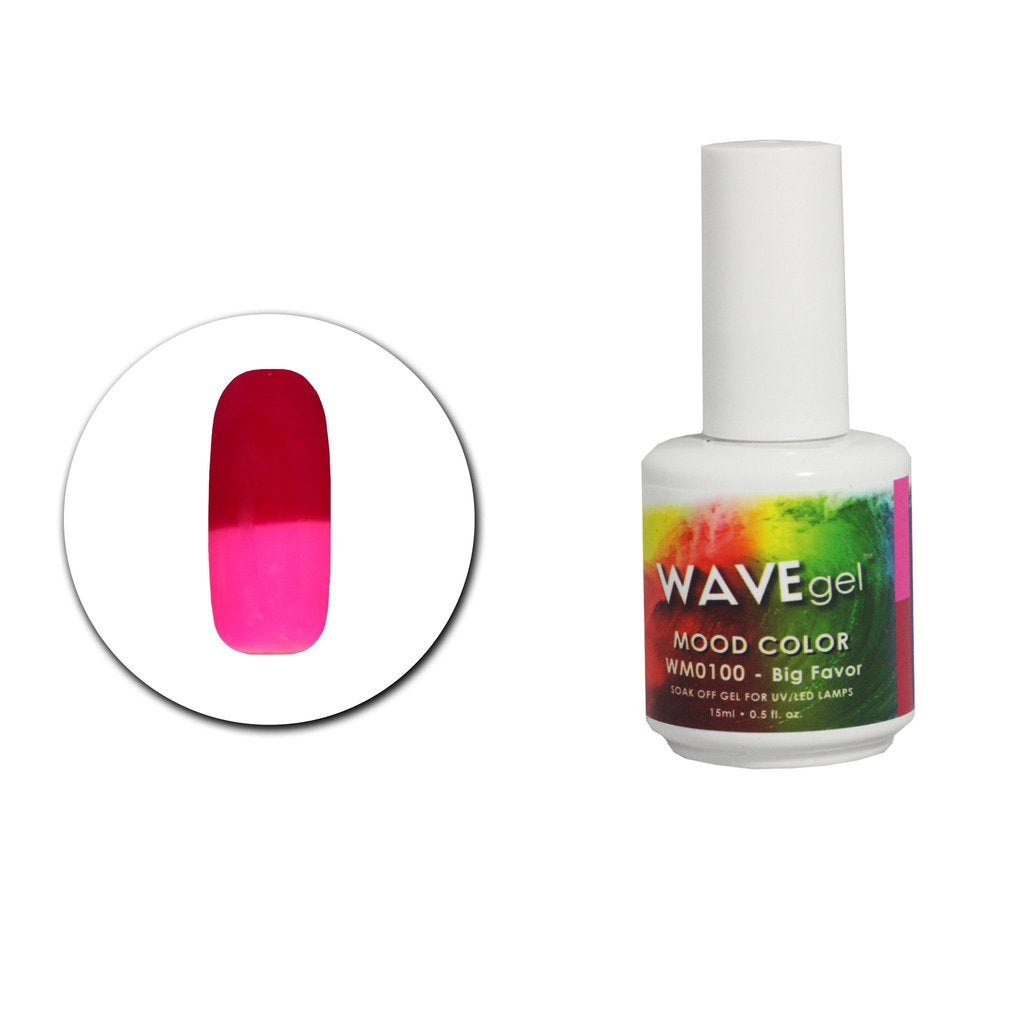 Wave Gel Mood Color Gel Polish, WM100, Big Flavor, 0.5oz OK1129