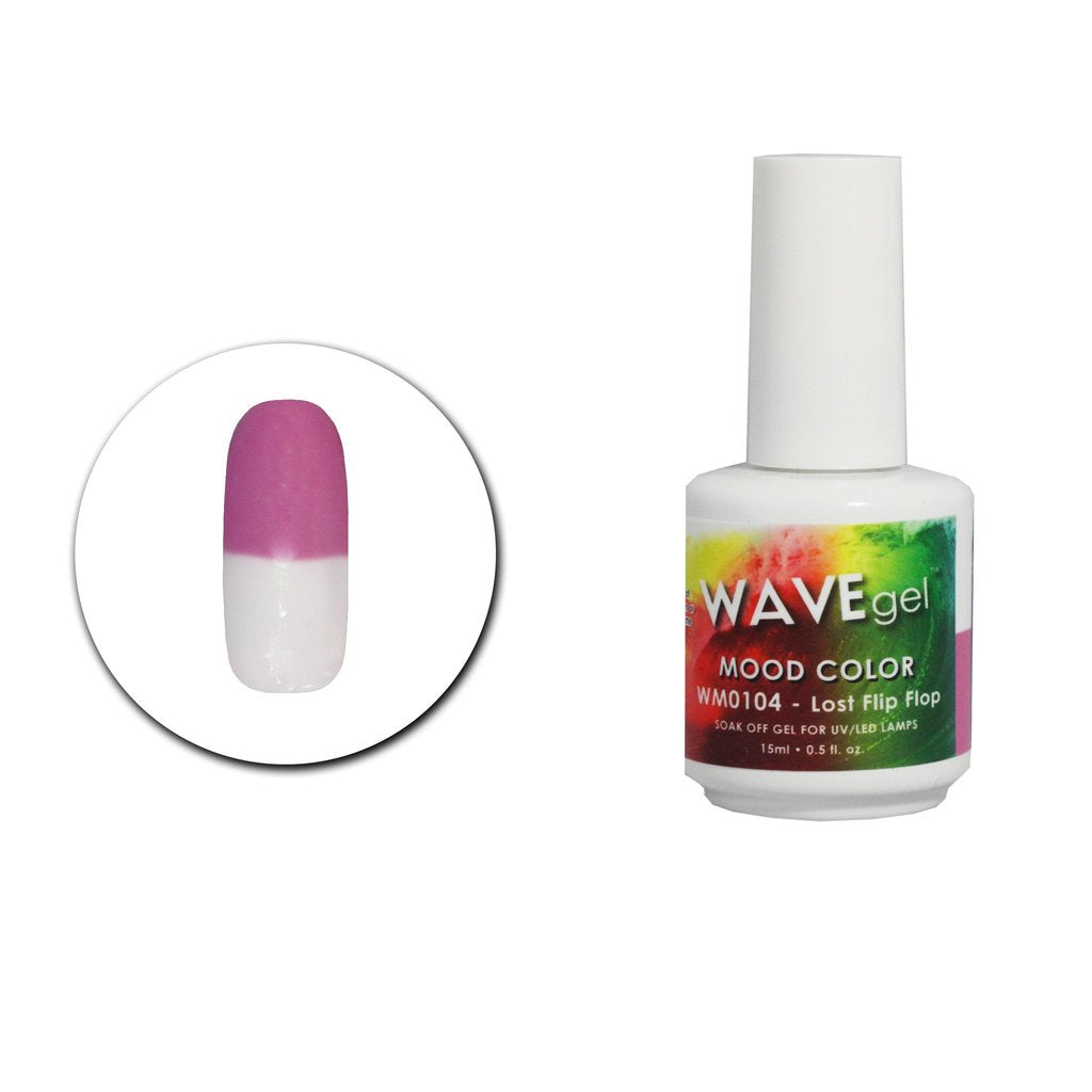 Wave Gel Mood Color Gel Polish, WM104, Lost Flip-Flop, 0.5oz OK1129