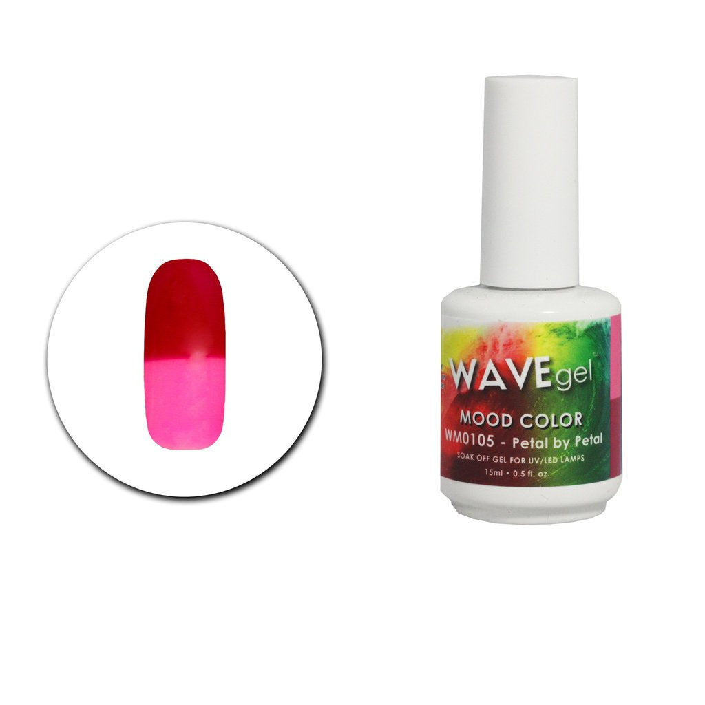 Wave Gel Mood Color Gel Polish, WM105, Petal By Petal, 0.5oz OK1129