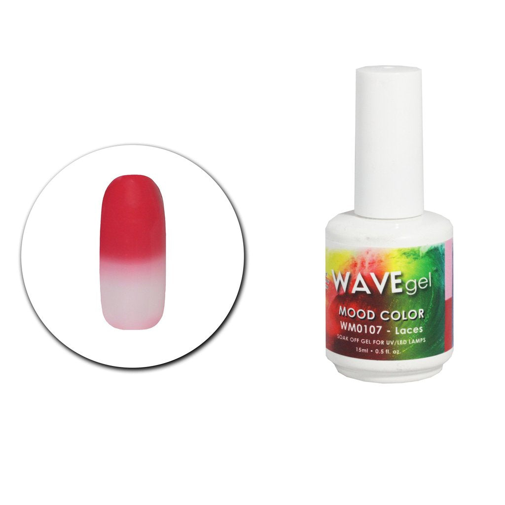 Wave Gel Mood Color Gel Polish, WM107, Laces, 0.5oz OK1129