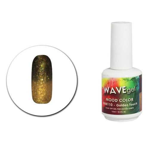 Wave Gel Mood Color Gel Polish, WM110, Golden Touch, 0.5oz OK1129