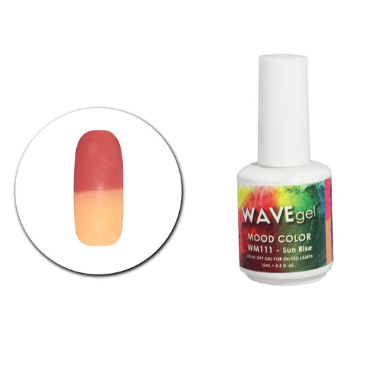 Wave Gel Mood Color Gel Polish, WM111, Sun Rise, 0.5oz OK1129