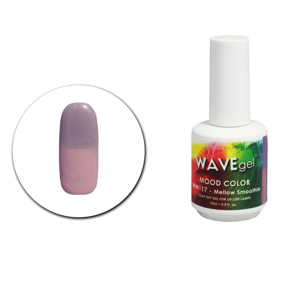 Wave Gel Mood Color Gel Polish, WM117, Mellow Smoothie, 0.5oz OK1129