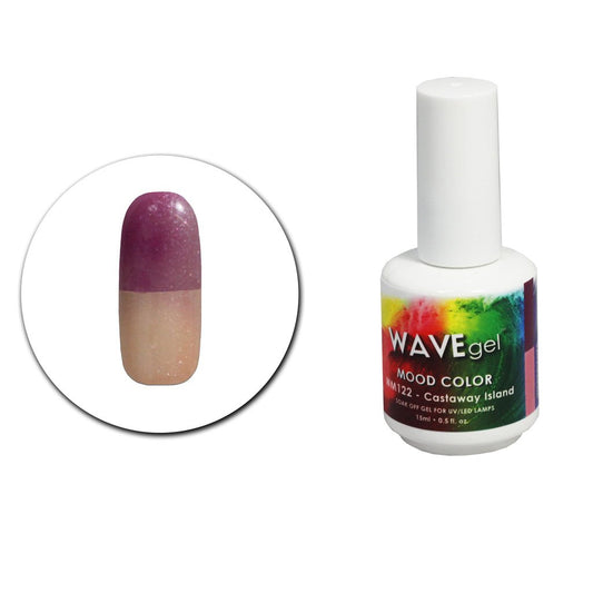 Wave Gel Mood Color Gel Polish, WM122, Castaway Island, 0.5oz OK1129