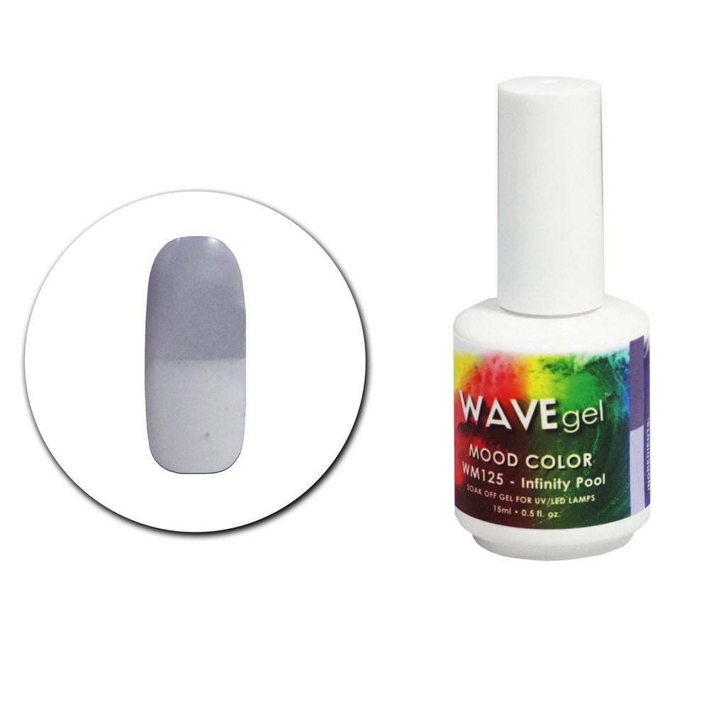 Wave Gel Mood Color Gel Polish, WM125, Infinity Pool, 0.5oz OK1129