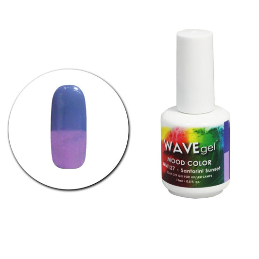 Wave Gel Mood Color Gel Polish, WM127, Santorini Sunset, 0.5oz OK1129