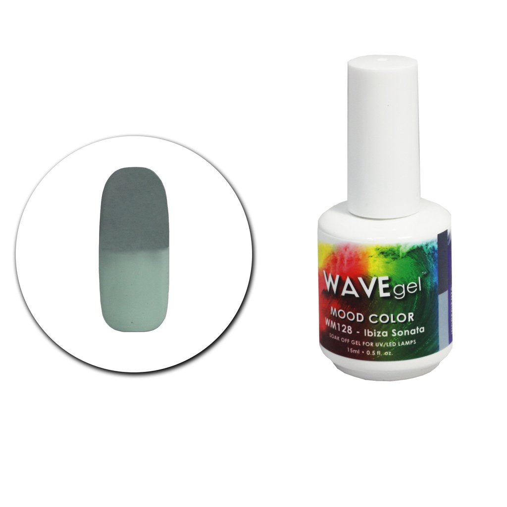 Wave Gel Mood Color Gel Polish, WM128, Ibiza Sonata, 0.5oz OK1129