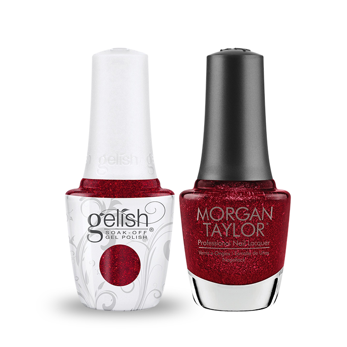 Gelish Gel Polish & Morgan Taylor Nail Lacquer, Champagne & Moonbeams Collection, 1110369, Walking On Stardust, 0.5oz OK1014VD