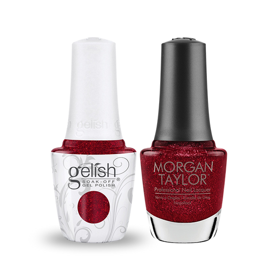 Gelish Gel Polish & Morgan Taylor Nail Lacquer, Champagne & Moonbeams Collection, 1110369, Walking On Stardust, 0.5oz OK1014VD