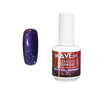 Wave Gel Titanium Gel Polish, 13, Rock N' Roll Raspberry, 0.5oz OK1129