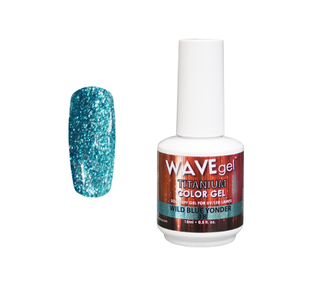 Wave Gel Titanium Gel Polish, 18, Will Blue Yonder, 0.5oz OK1129