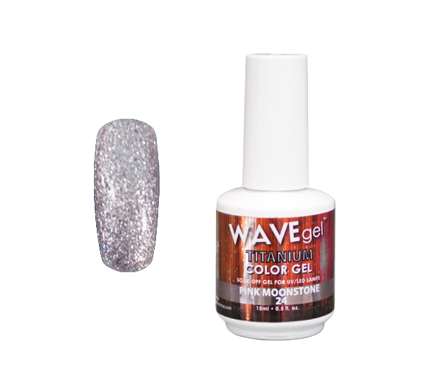 Wave Gel Titanium Gel Polish, 24, Pink Moonstone, 0.5oz OK1129