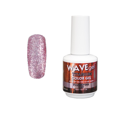 Wave Gel Titanium Gel Polish, 27, Flush Pink, 0.5oz OK1129