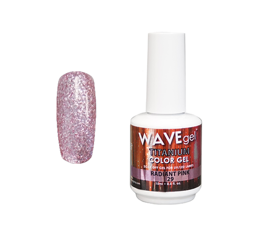 Wave Gel Titanium Gel Polish, 29, Radiant Pink, 0.5oz OK1129