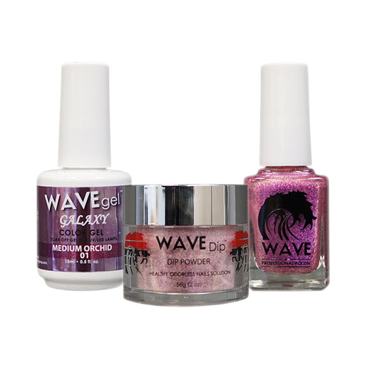 Wave Gel Dipping Powder + Gel Polish + Nail Lacquer, Galaxy Collection, 01 OK1129