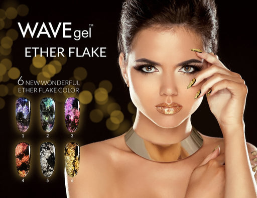 Wave Gel Ether Flake, 1g, Full line of 6 colors (Form 01 to 06) OK1129