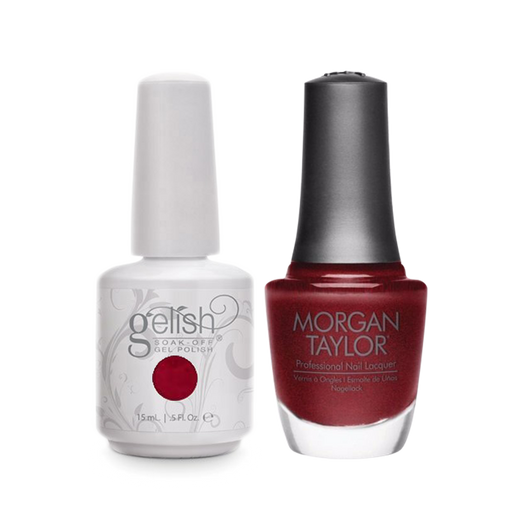 Gelish Gel Polish & Morgan Taylor Nail Lacquer, What's Your Poinsettia? , 0.5oz, 1100031+ 50201