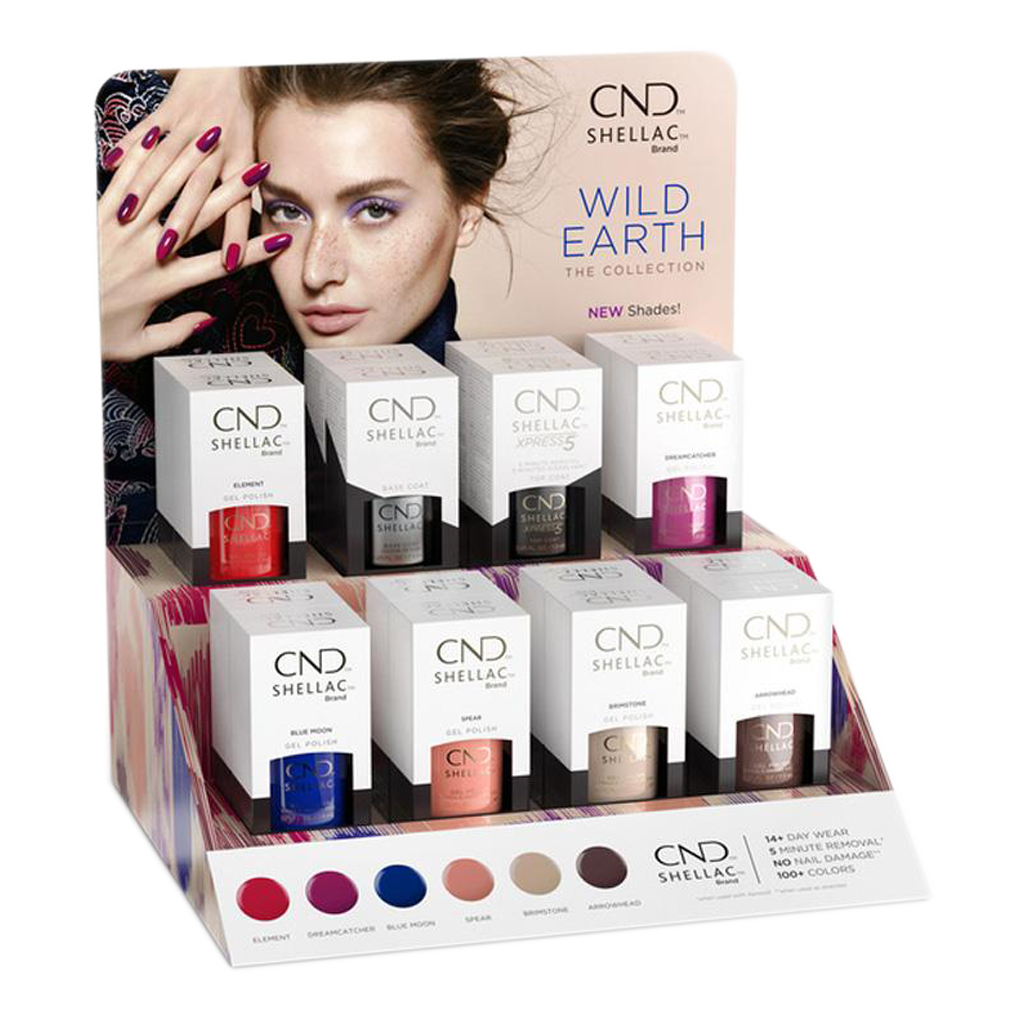 CND Shellac Gel Polish, Wild Earth Collection, Full line of 6 colors