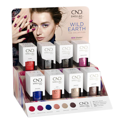 CND Shellac Gel Polish, Wild Earth Collection, Full line of 6 colors