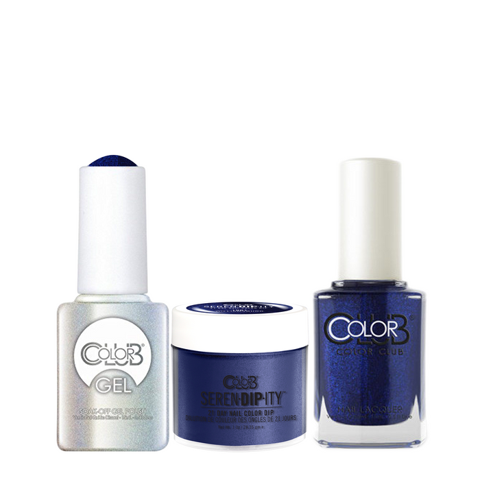 Color Club 3in1 Dipping Powder + Gel Polish + Nail Lacquer , Serendipity, Williamsburg, 1oz, 05XDIP1001-1 KK