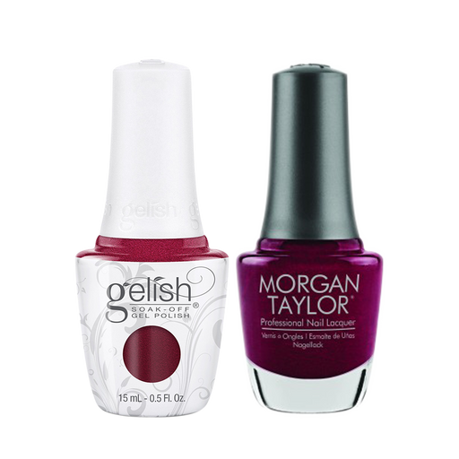 Gelish Gel Polish & Morgan Taylor Nail Lacquer, 1110329 + 3110329, Forever Fabulous Winter Collection 2018, Wish Upon A Starlet, 0.5oz KK1011