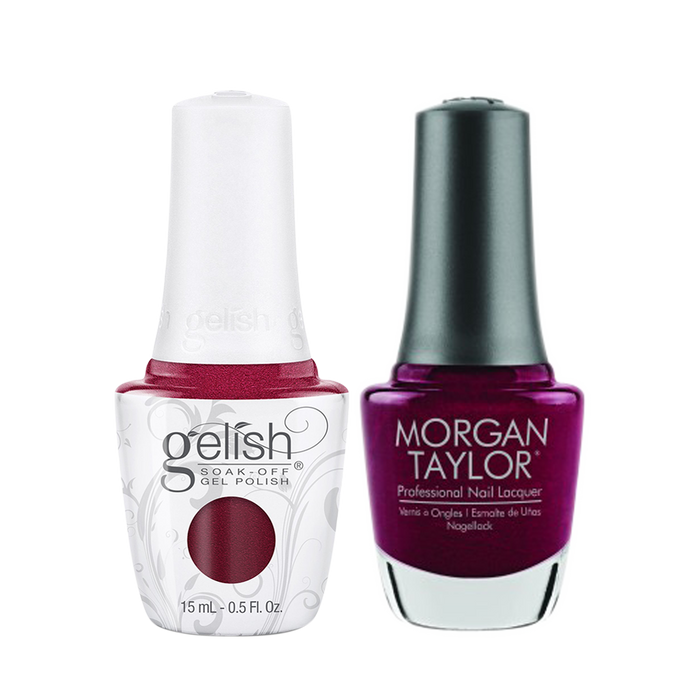 Gelish Gel Polish & Morgan Taylor Nail Lacquer, 1110329 + 3110329, Forever Fabulous Winter Collection 2018, Wish Upon A Starlet, 0.5oz KK1011