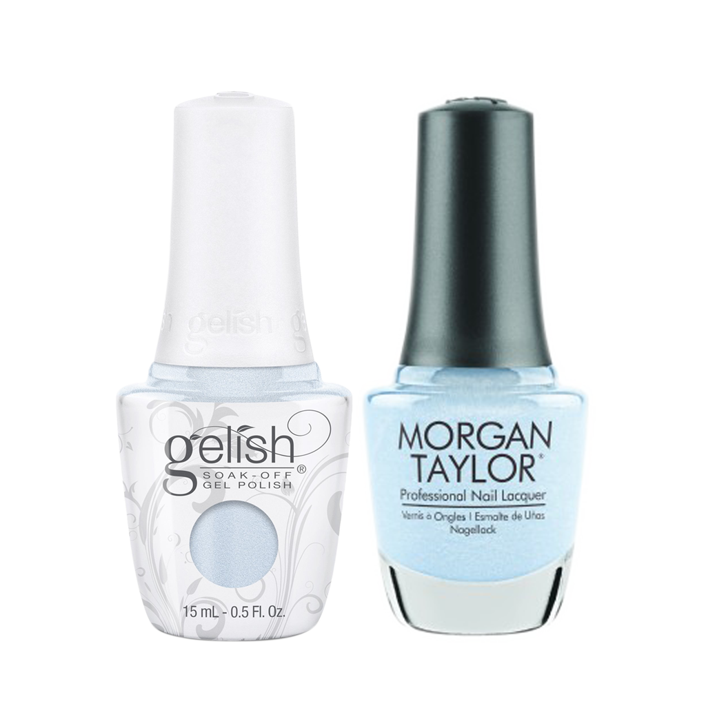 Gelish Gel Polish & Morgan Taylor Nail Lacquer, 1110338 + 3110338, Forever Fabulous Winter Collection 2018, Wrapped In Satin, 0.5oz KK1011